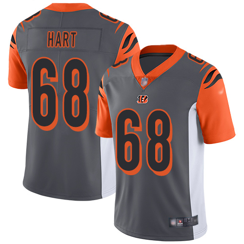 Cincinnati Bengals Limited Silver Men Bobby Hart Jersey NFL Footballl #68 Inverted Legend->women nfl jersey->Women Jersey